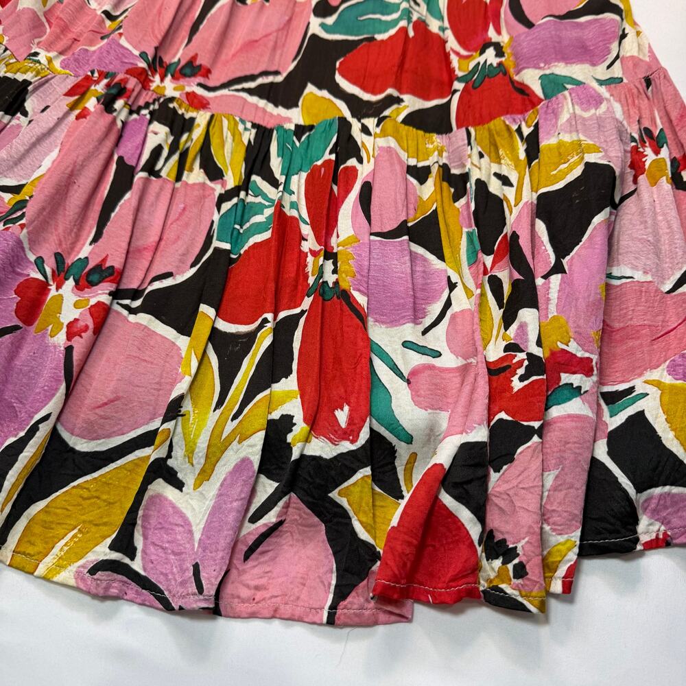 Corey Lynn Calter Floral Halter Dress XL Colorful Mini Vacation Dress Lined - Picture 6 of 11